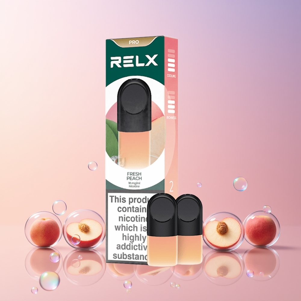 Finland tukku RELX Pod Pro - 1,8% Nikotiinia & Erinomainen Maku Tuore persikka
