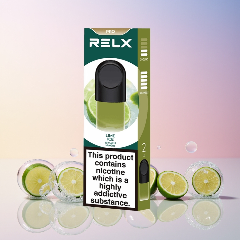 Finland tukku RELX Pod Pro - 1,8% Nikotiinia & Upea Maku Limejäätelö