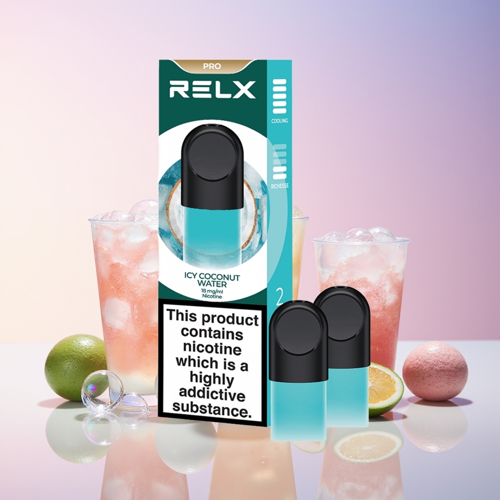 Finland tukku RELX Pod Pro - 1,9 ml Nestettä & Erinomainen Maku & Super Sulava Kokemus