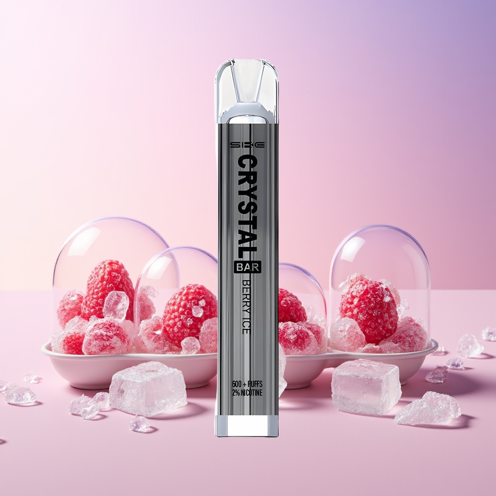 Finland tukku SKE Crystal BAR 600 500mAh Akku 600 Puffia Marjajäätelö