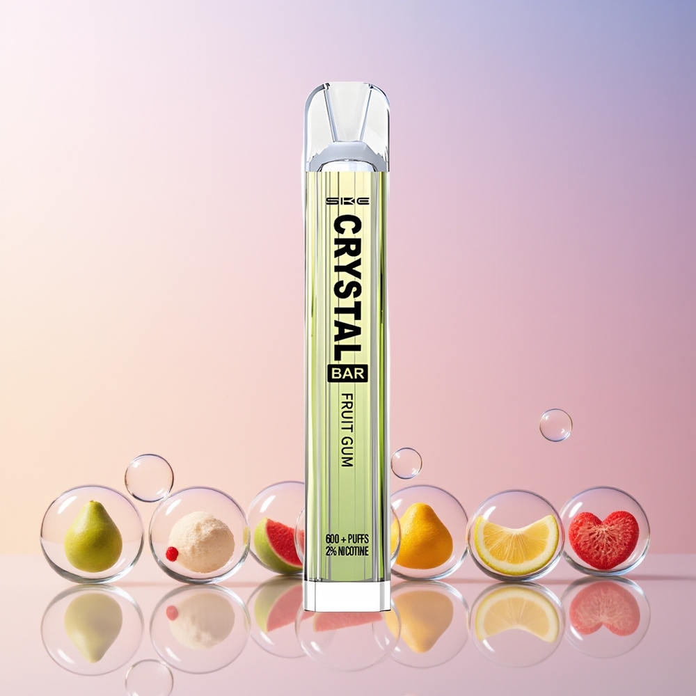 Finland tukku SKE Crystal BAR 600 500mAh Akku + 600 Puffia