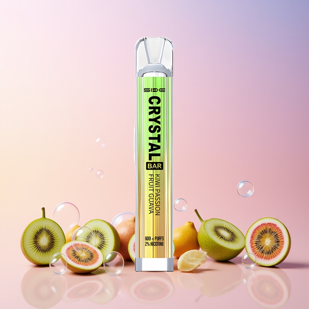Finland tukku SKE Crystal BAR 600 500mAh Akku 600 Puffs Kiivi-passionhedelmä-guava