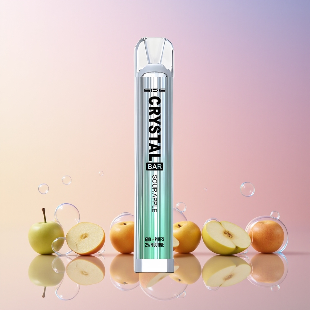 Finland tukku SKE Crystal BAR 600 – 600 Puffia, 2,0ml Nestemäärä, Mesh-käämi