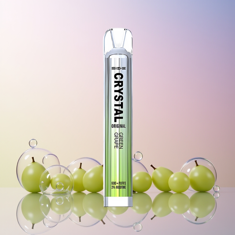 Finland tukku SKE Crystal BAR 600 – 600 Puffs (600 Puhallusta), 2.0ml E-neste (2.0ml E-nestettä), 500mAh Akku (500mAh Akkua)