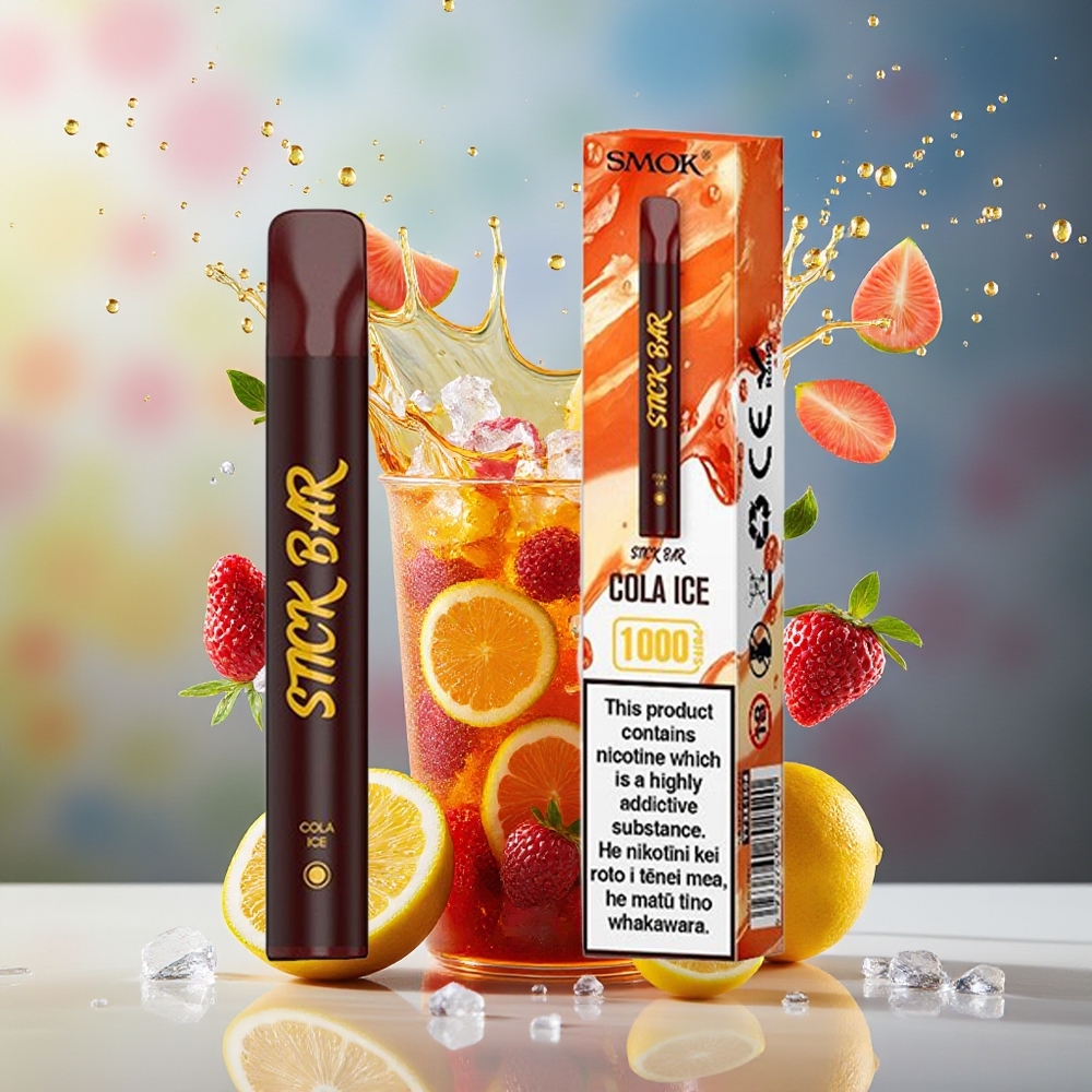 Finland tukku SMOK Stick Bar 1000 Kertakäyttöinen Vape 1000 Puffia ja 550mAh Akku