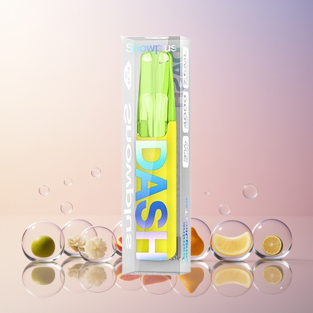 Finland tukku Snowplus Dash 4000 Puffs Disposable Device - 530 mAh akku, 7.5 ml nestemäärä Jasmiini-longjing-tee