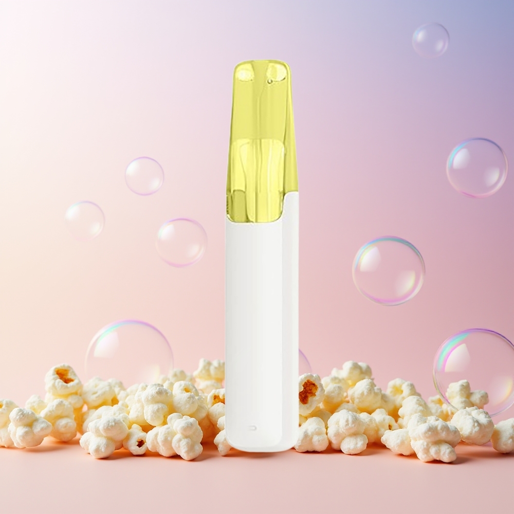 Finland tukku Snowplus Dash 4000 Puffs Disposable Device - 530 mAh akku, 7.5 ml nestemäärä Vanilja-popcorn