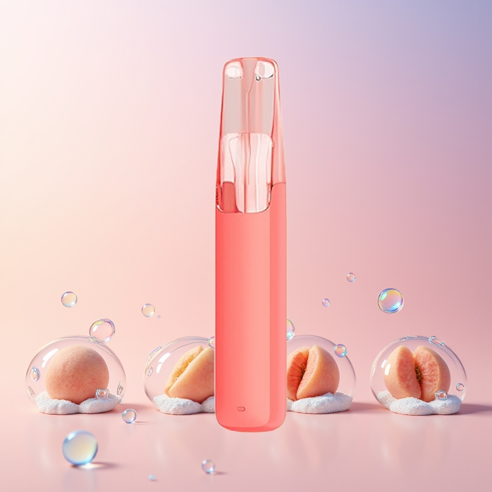 Finland tukku Snowplus Dash 4000 Puffs Disposable Device 7,5 ml nestemäärä 530 mAh akku Persikkajäätelö