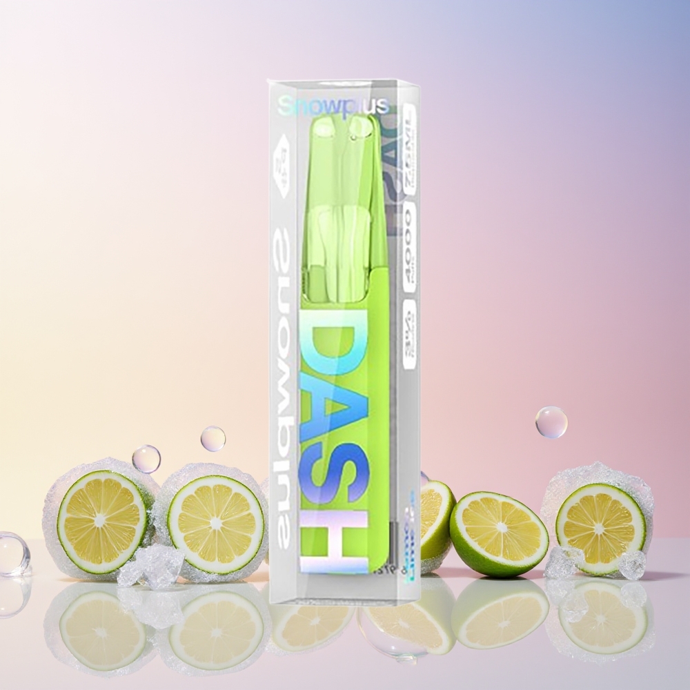 Finland tukku Snowplus Dash 4000 Puffs Disposable Device 7,5 ml nestemäärä 530 mAh akku Sitruuna-limejäätelö