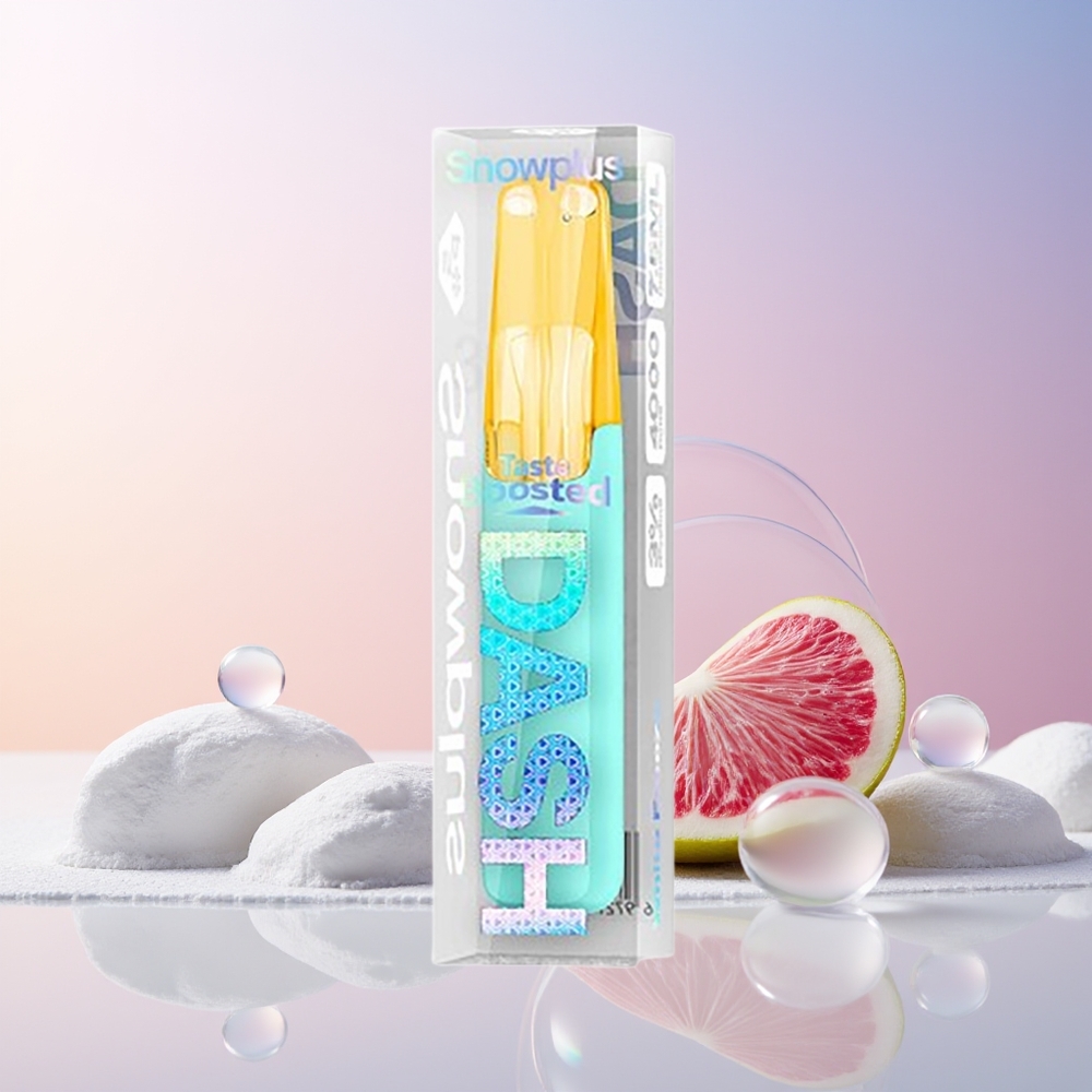 Finland tukku Snowplus Dash 4000 Puffs Disposable Device 7,5 ml nestemäärä 530 mAh akku Valkoinen jäätelö