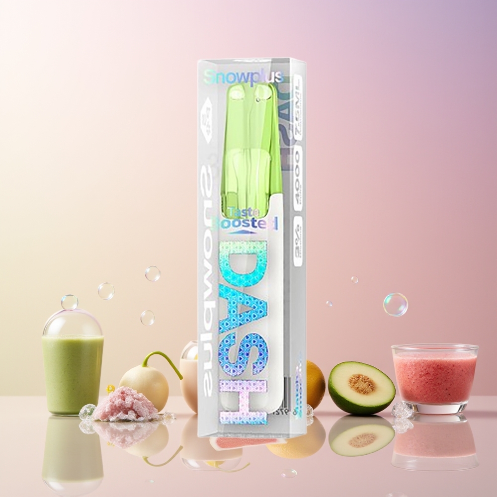 Finland tukku Snowplus Dash 4000 Puffs Disposable Device 7.5 ml nestemäärä 530 mAh akun kapasiteetti
