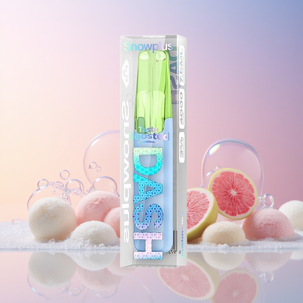 Finland tukku Snowplus Dash 4000 Puffs Disposable Device - Keraaminen atomisaattori, 530 mAh akku, 7.5 ml nestemäärä