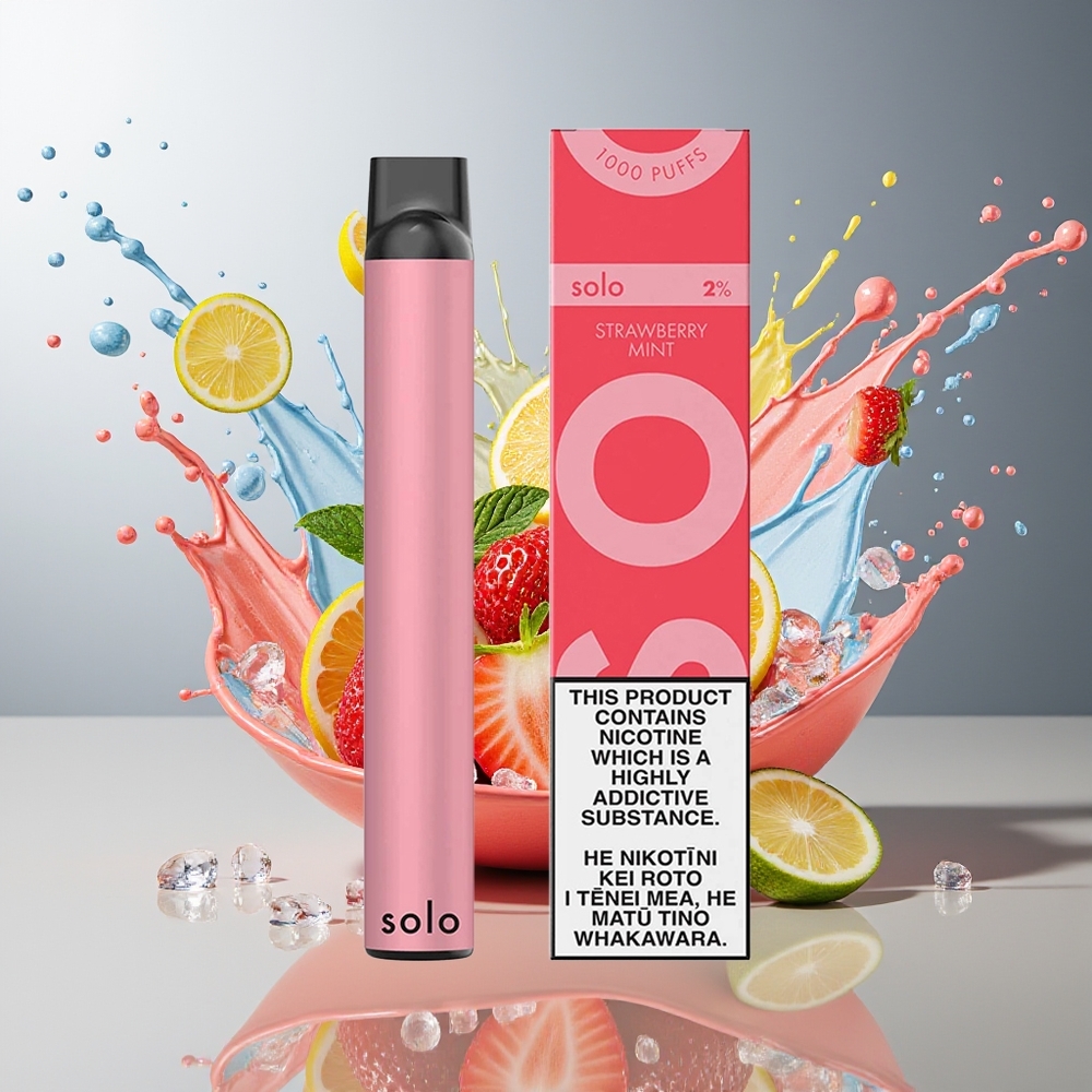 Finland tukku Solo 1000 Puffs Kertakäyttöinen Vape - 1000 savua, 3.5ml nestettä