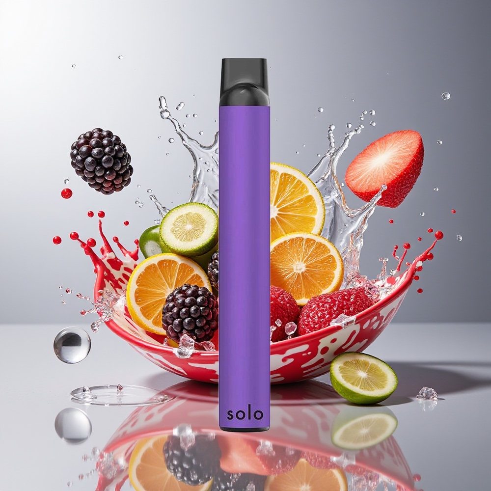 Finland tukku Solo 1000 Puffs Kertakäyttöinen Vape - 3,5ml nestemäinen / 550mAh