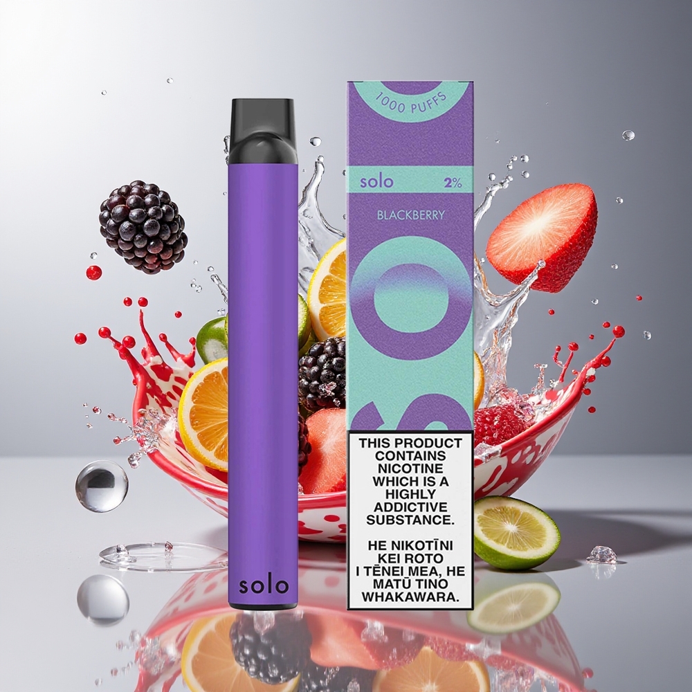 Finland tukku Solo 1000 Puffs Kertakäyttöinen Vape - 3,5ml nestemäinen / 550mAh