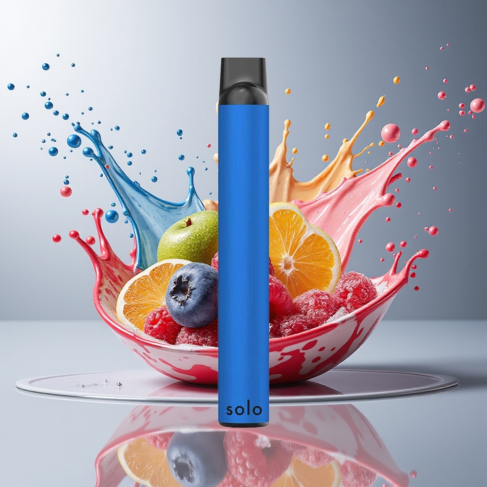 Finland tukku Solo 1000 Puffs Kertakäyttöinen Vape - 3,5ml nestemäistä / 550mAh akku