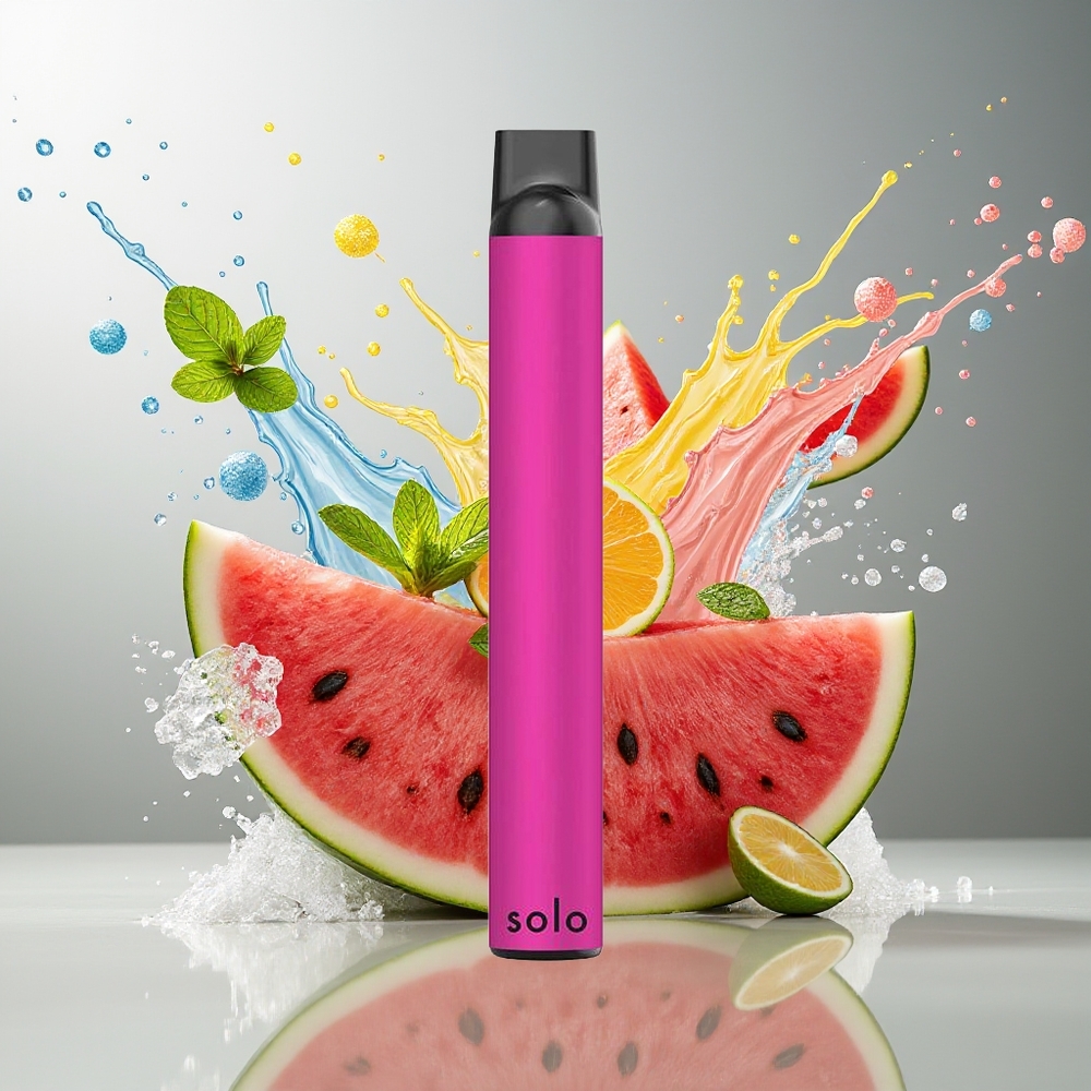Finland tukku Solo 1000 Puffs Kertakäyttöinen Vape - 3,5ml nestemäistä, 550mAh akku