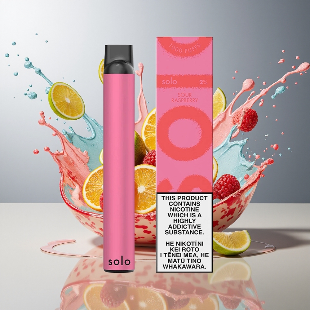 Finland tukku Solo 1000 Puffs Kertakäyttöinen Vape - 3,5ml nestemäistä / 550mAh akku