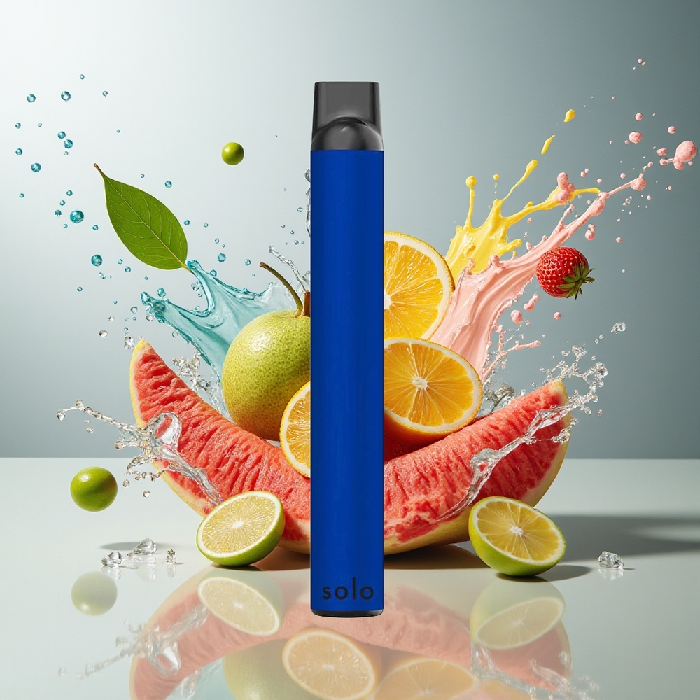 Finland tukku Solo 1000 Puffs Kertakäyttöinen Vape - 3.5ml nestemäistä (e-liquid) / 550mAh akku