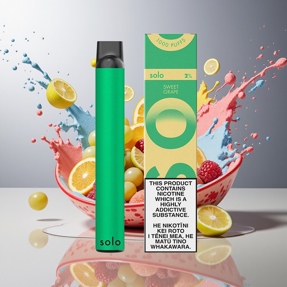 Finland tukku Solo 1000 Puffs Kertakäyttöinen Vape - Mesh-käämit, 3,5ml nestemäistä
