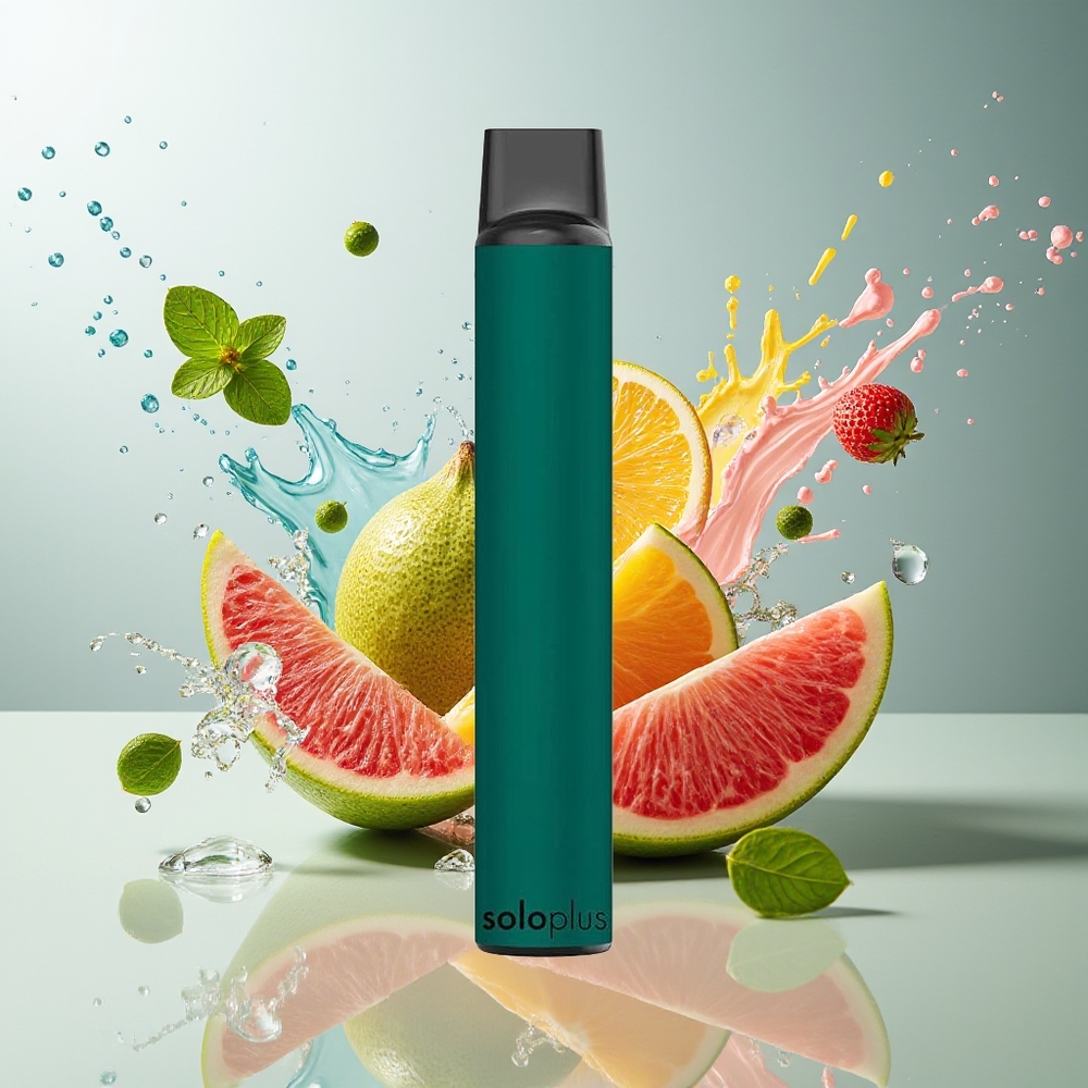 Finland tukku Solo Plus 2800 Puffs Kertakäyttöinen Vape - 6,5ml nestemäistä - 950mAh akku Minttu