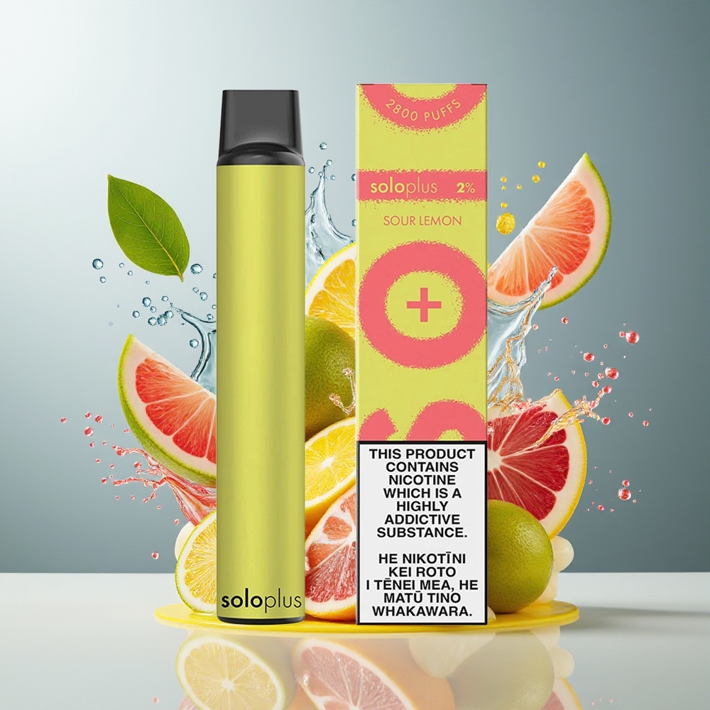 Finland tukku Solo Plus 2800 Puffs Kertakäyttöinen Vape - Mesh Käämi, 6.5ml Nestemäisellä