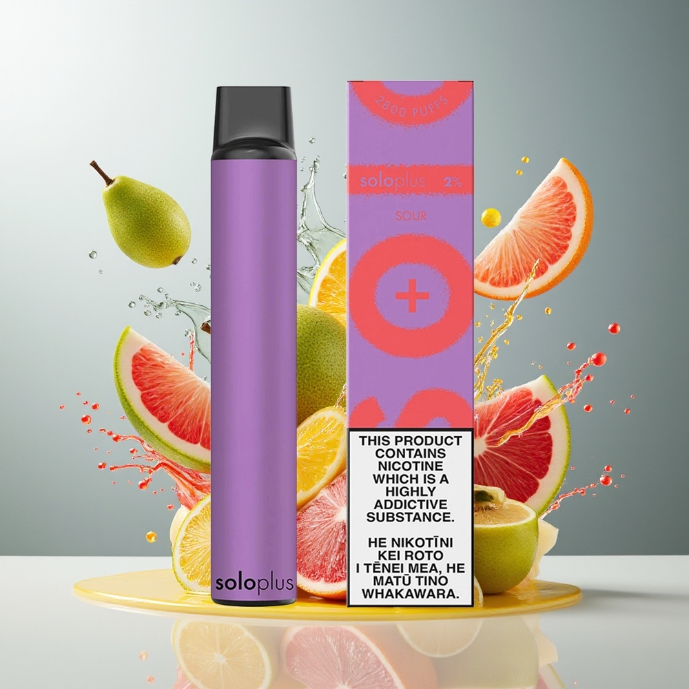 Finland tukku Solo Plus 2800 Puffs Kertakäyttöinen Vape - Mesh-käämi, 6,5ml neste