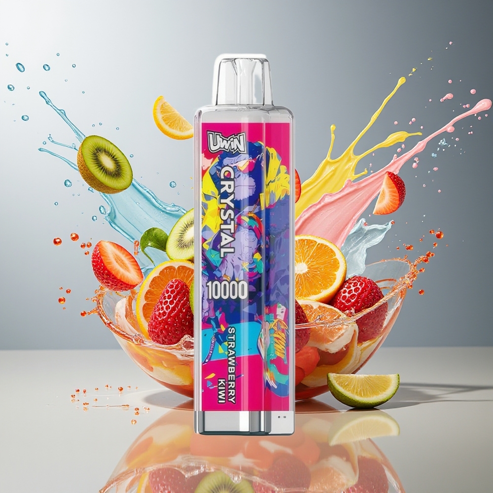 Finland tukku UWIN Crystal 10000 Puffs - 10 000 imausta, 18ml nestemäärä, RGB-valot