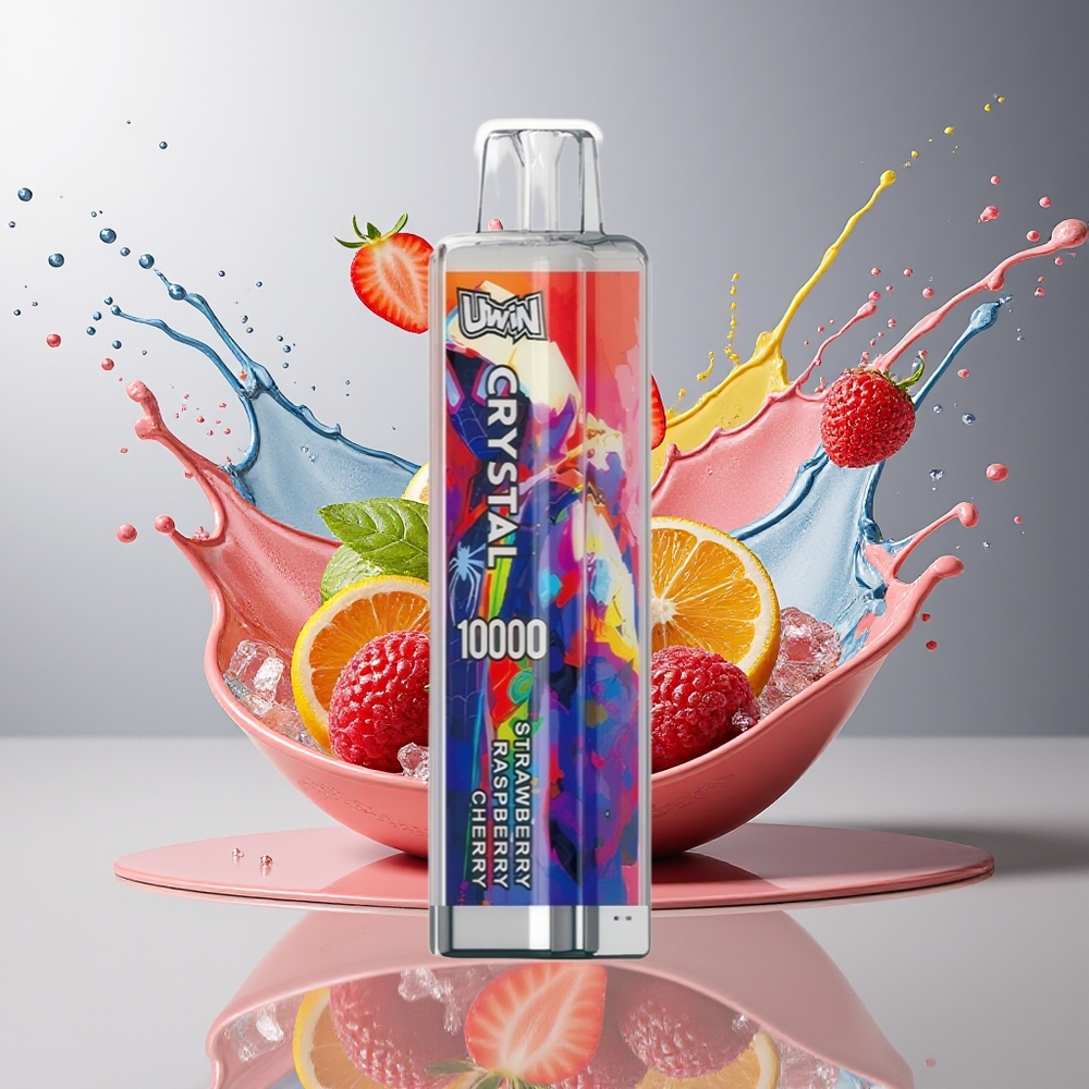 Finland tukku UWIN Crystal 10000 Puffs - 18ml nestemäärä, 10 000 höyryä, RGB-valot