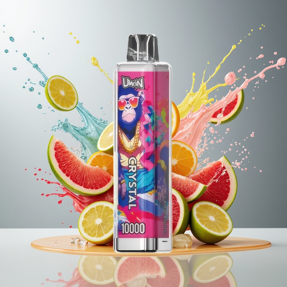 Finland tukku UWIN Crystal 10000 Puffs 18ml nestemäärä 650mAh ladattava akku
