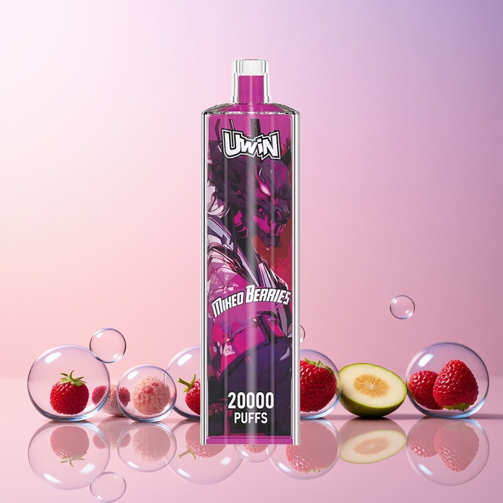 Finland tukku Uwin Shisha Hookah Crystal 20000 Puffs 22ml Kapasiteetti 650 mAh Akku Sekalaiset marjat