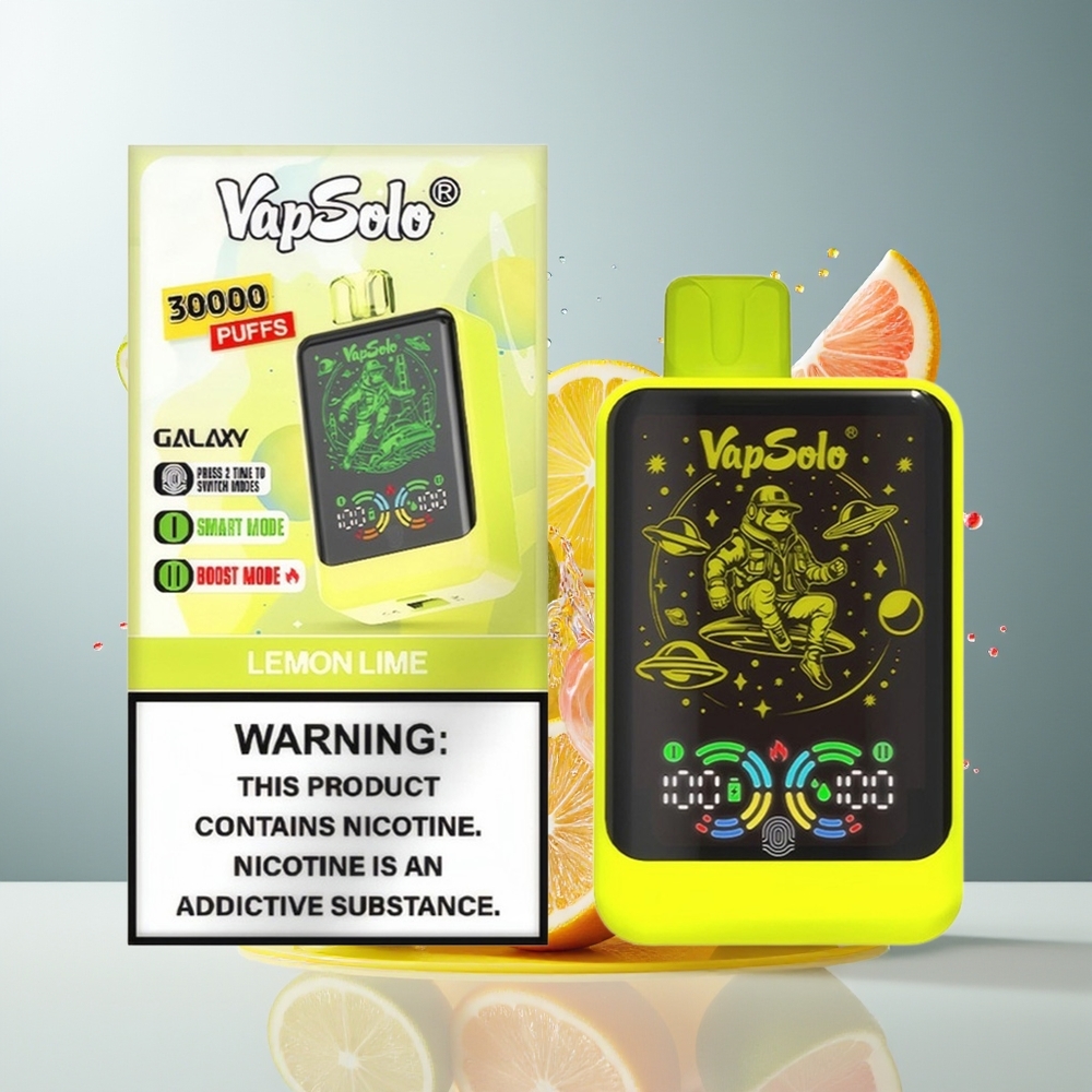 Finland tukku VapSolo GALAXY 30000 Puffs Kertakäyttöinen Vape - 40ml nestemäinen tölkki, 850 mAh akku