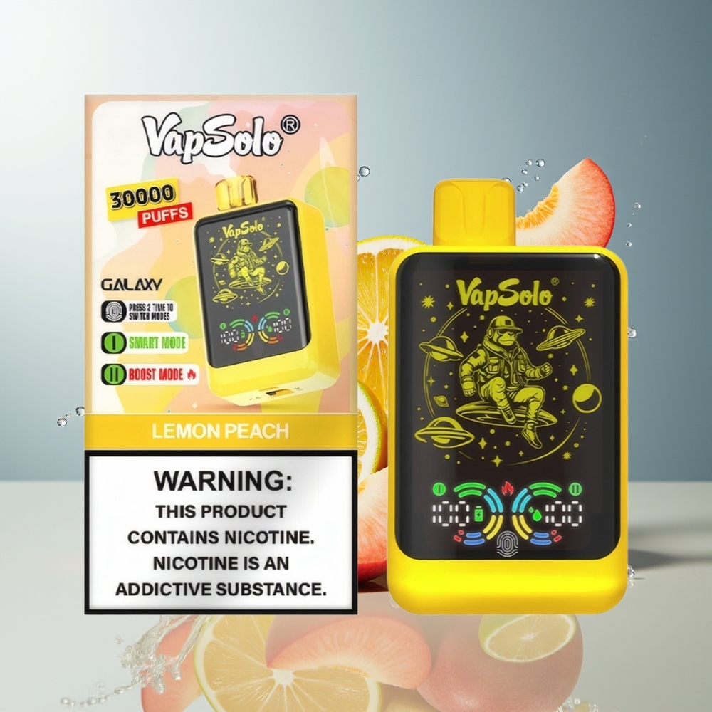 Finland tukku VapSolo GALAXY 30000 Puffs Kertakäyttöinen Vape 40ml nestemäärä 850mAh akunkapasiteetti