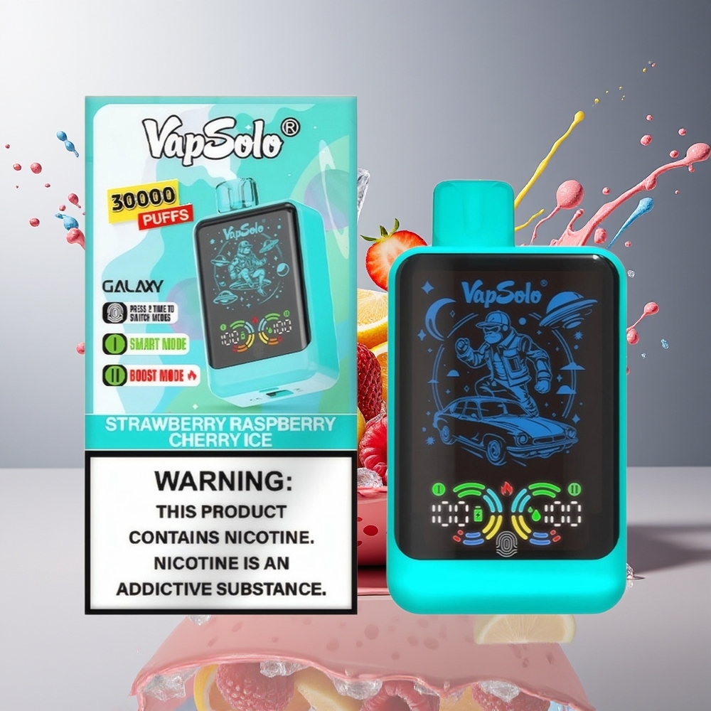 Finland tukku VapSolo GALAXY 30000 Puhallusta Kertakäyttöinen Vape 40ml nestemäistä 850mAh akku