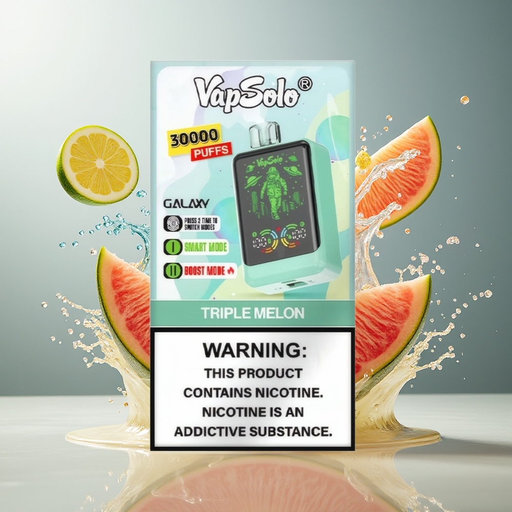 Finland tukku VapSolo GALAXY 30000 Pussit Kertakäyttöinen Vape 40ml nestemäärä 850mAh akku