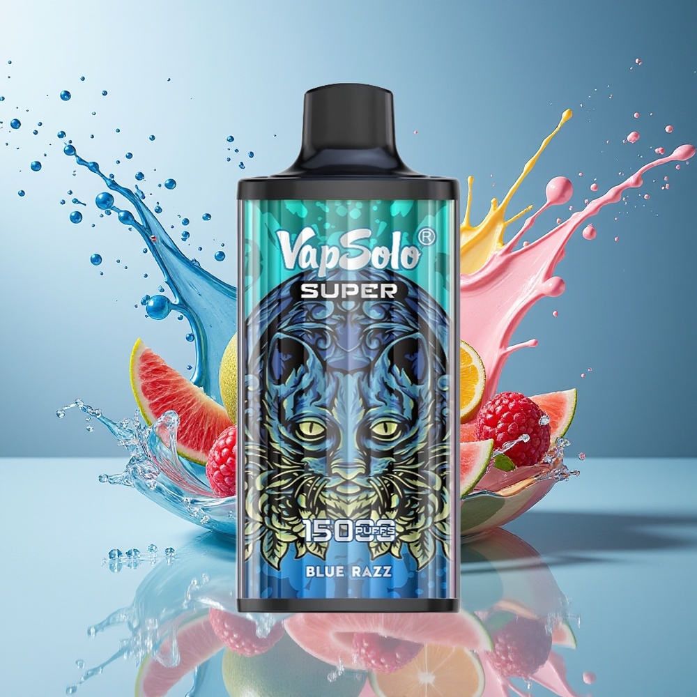 Finland tukku Vapsolo Super 15000 puffs 40ml nestemäinen 850mAh akku Blue Razz