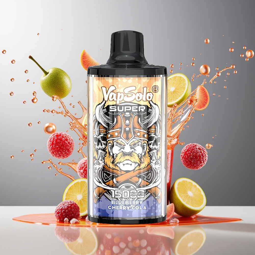 Finland tukku Vapsolo Super 15000 puffs 40ml nestemäinen 850mAh akku Kirsikka-kola
