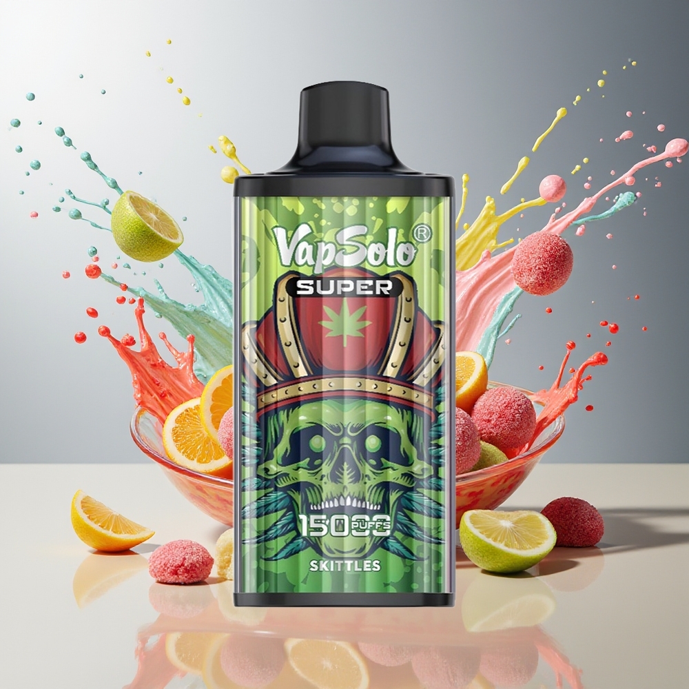 Finland tukku Vapsolo Super 15000 puffs 40ml nestemäinen 850mAh akku Skittles