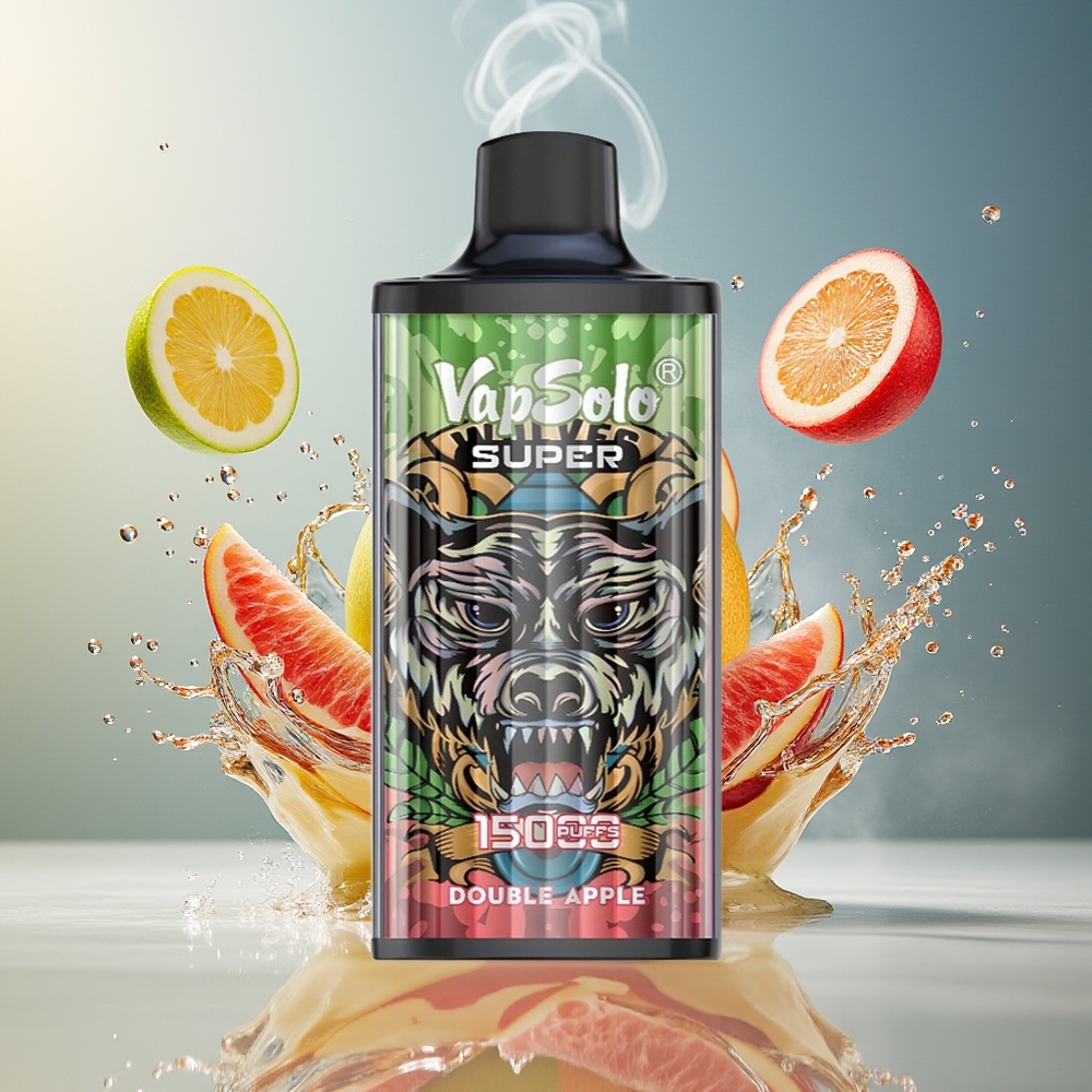 Finland tukku Vapsolo Super 15000 puffs 40ml nestemäinen 850mAh akku Tuplaomena