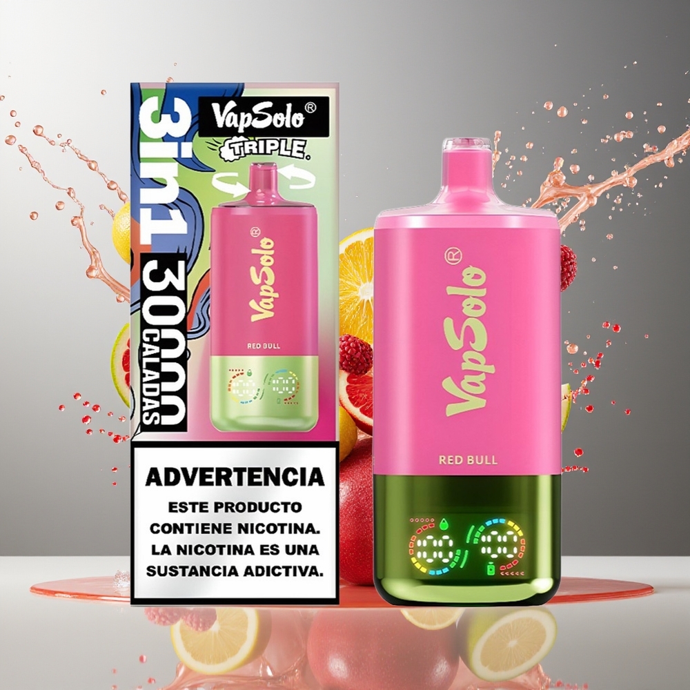 Finland tukku VapSolo Tripe 30000 Puffia, 40ml E-Nestettä, Type-C Lataus
