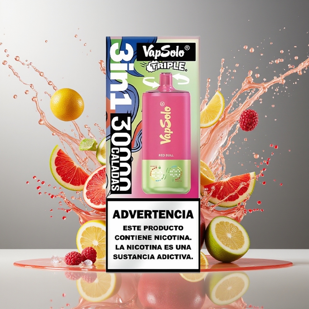 Finland tukku VapSolo Tripe 30000 Puffia, 40ml E-Nestettä, Type-C Lataus