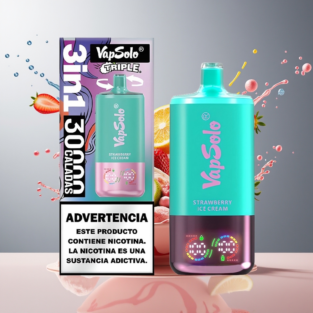 Finland tukku VapSolo Tripe 30000 Puffia, 40ml nestettä, 3 öljyä säiliötä