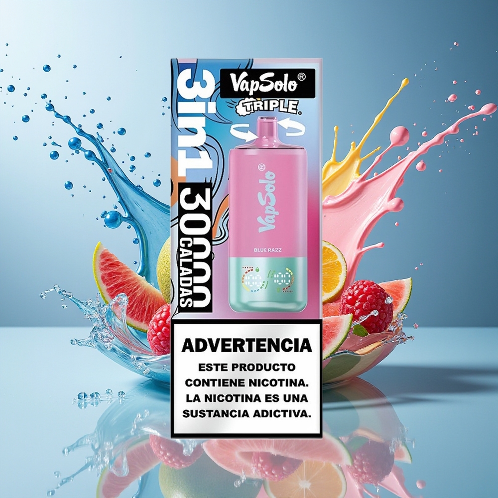 Finland tukku VapSolo Tripe 30000 Puffia, 40ml nestettä, Type-C-lataus