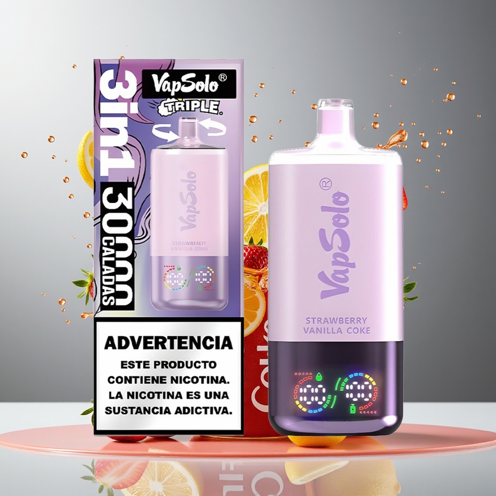Finland tukku VapSolo Tripe 30000 Puffs, 30000 Puffia, 40ml E-Nestettä