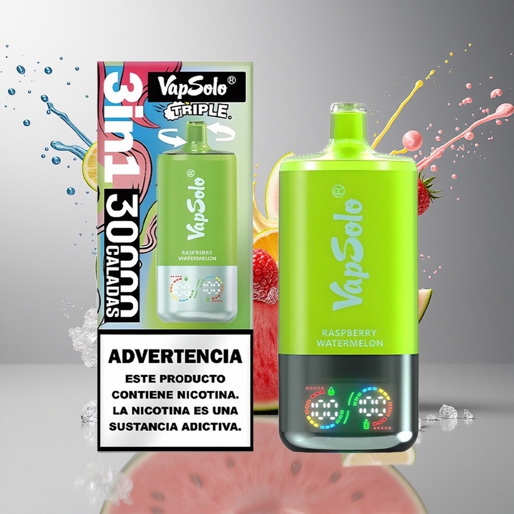 Finland tukku VapSolo Tripe 30000 Tupakointia 40ml nestemäärä Type-C lataus