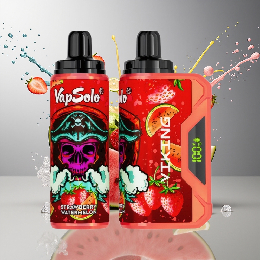 Finland tukku VapSolo VIKING 12000 Puffs Kertakäyttöinen Vape - 22 ml nestemäistä - 20 mg/ml & 50 mg/ml nikotiinia