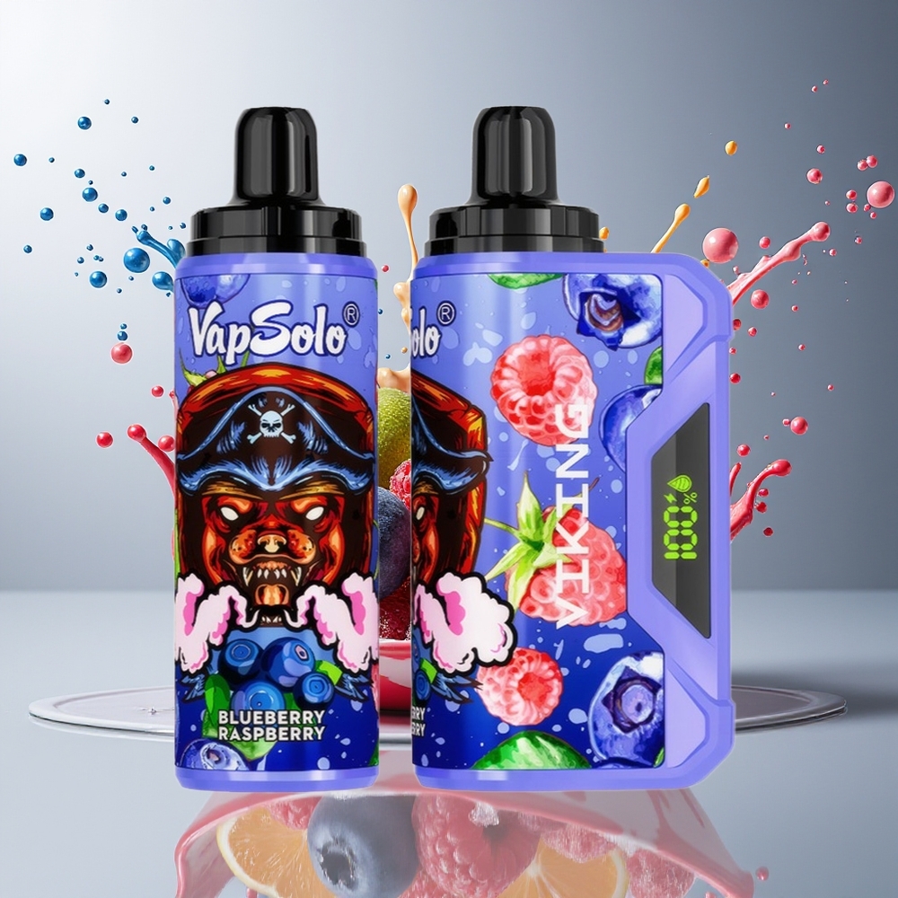 Finland tukku VapSolo VIKING 12000 Puffs Kertakäyttöinen Vape - 22ml nestemäistä - 20 mg/ml & 50 mg/ml nikotiinia