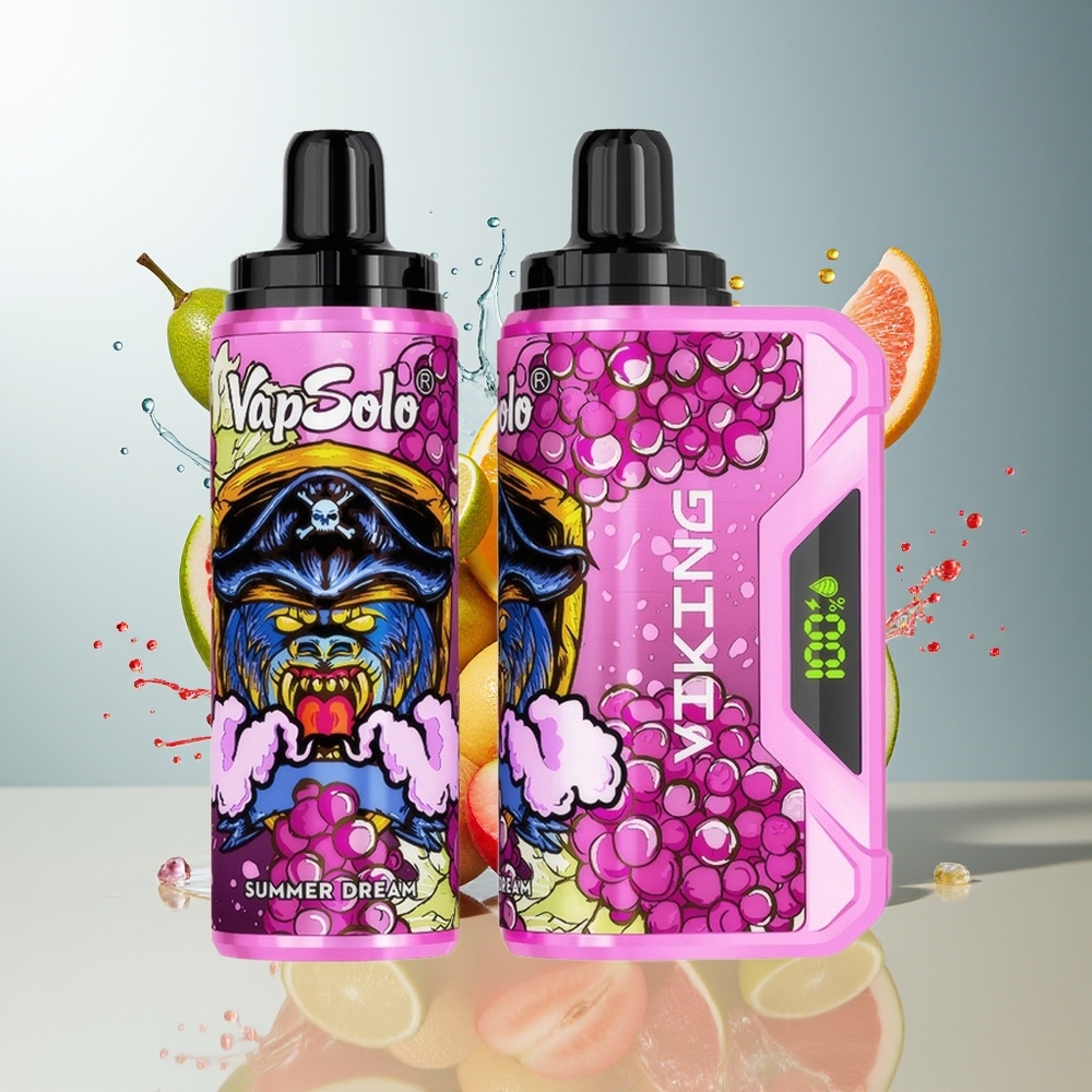 Finland tukku VapSolo VIKING 12000 Puhallus 22ml Nikotiinia 20 mg/ml & 50 mg/ml Kertakäyttöinen Vape