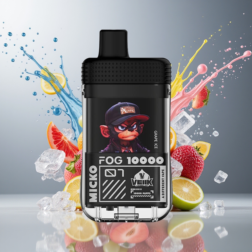 VEIIK MICKO FOG Finland tukku 10000 Puffs Ladattava Akku (500 mAh) Mesh-käämi (1.1 ohm)