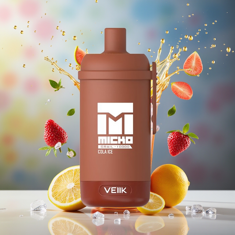 VEIIK MICKO GRAIL Finland tukku 10000+ savuketta (MTL) 1.0ohm Mesh-käämi 600mAh akku Kolajäätelö